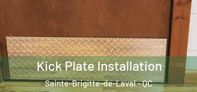 Kick Plate Installation Sainte-Brigitte-de-Laval - QC